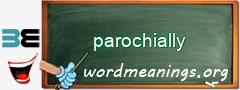 WordMeaning blackboard for parochially